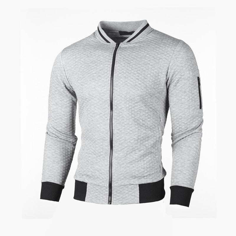 Men's – Jacket – Slim Fit Plaid – Sporty Style