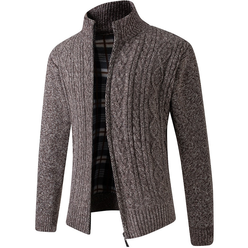Men's - Winter Jacket - Block Pattern - Warm & Stylish for Cold Weather