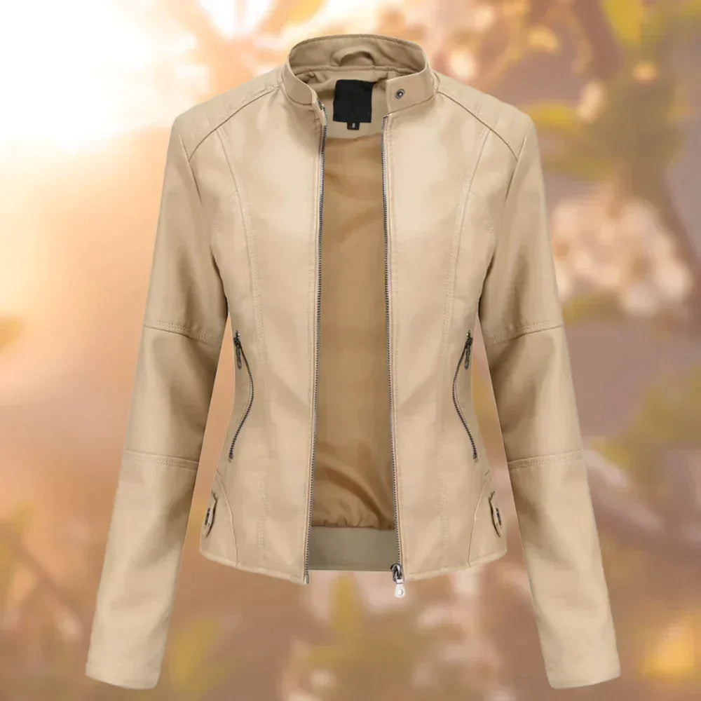 Leather jacket for women