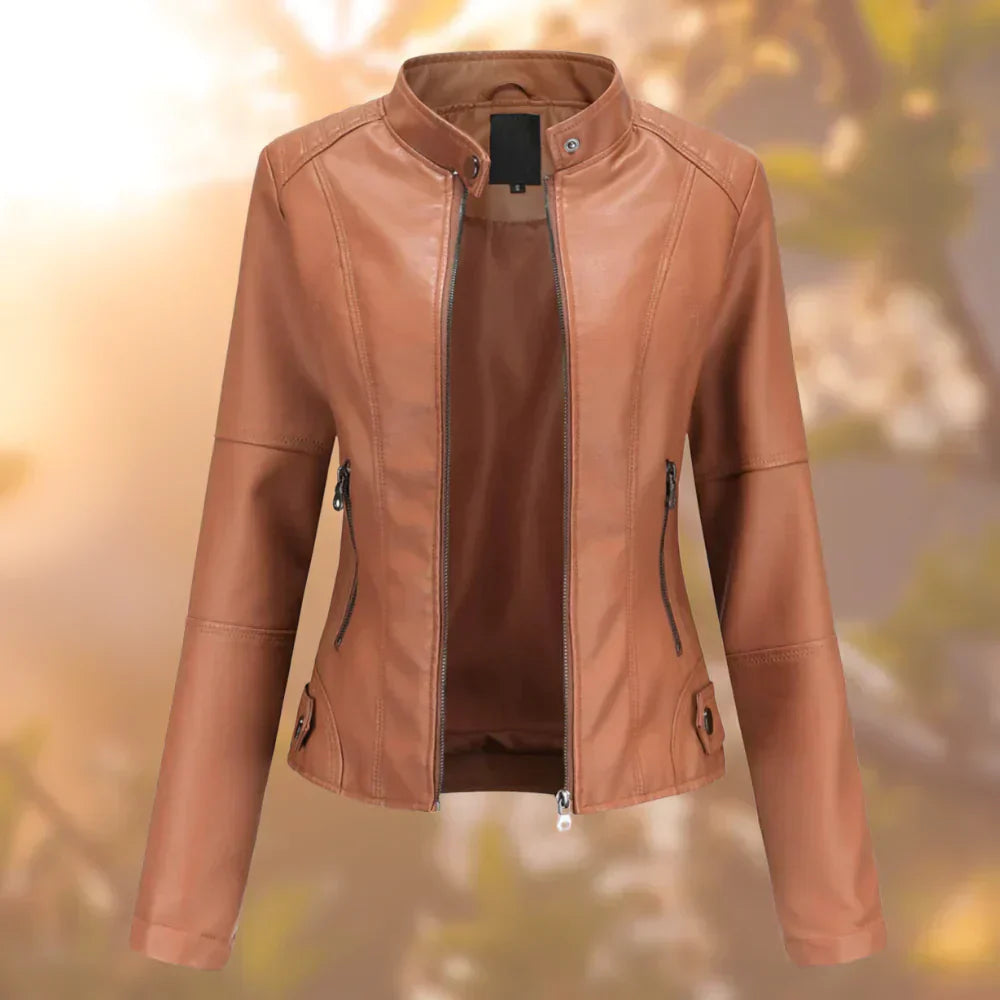 Leather jacket for women