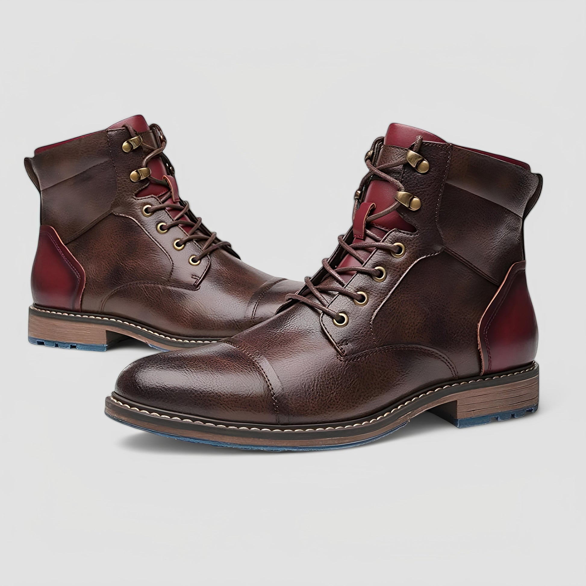 Men's - Boots - Full-Grain Leather - Burnished Finish