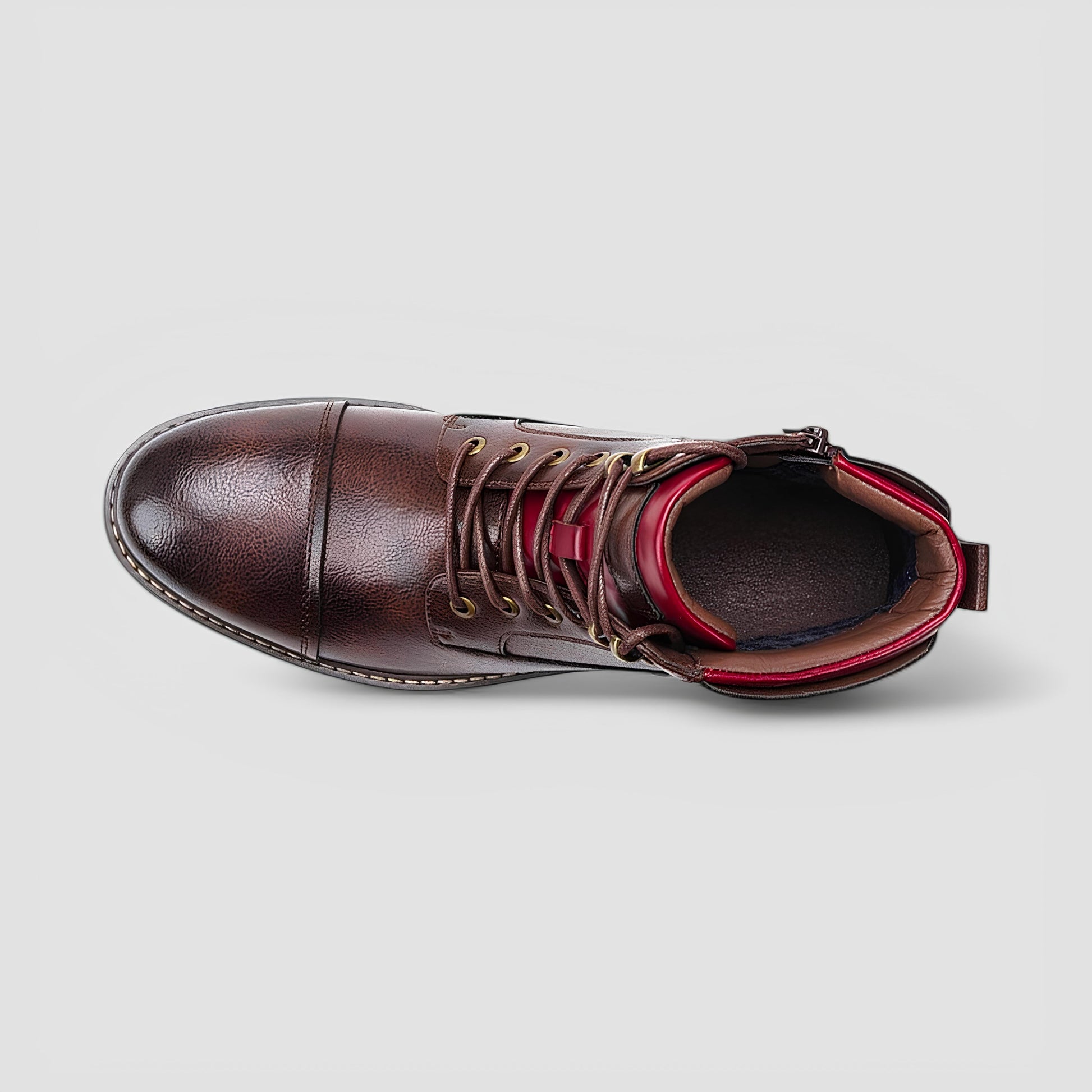 Men's - Boots - Full-Grain Leather - Burnished Finish