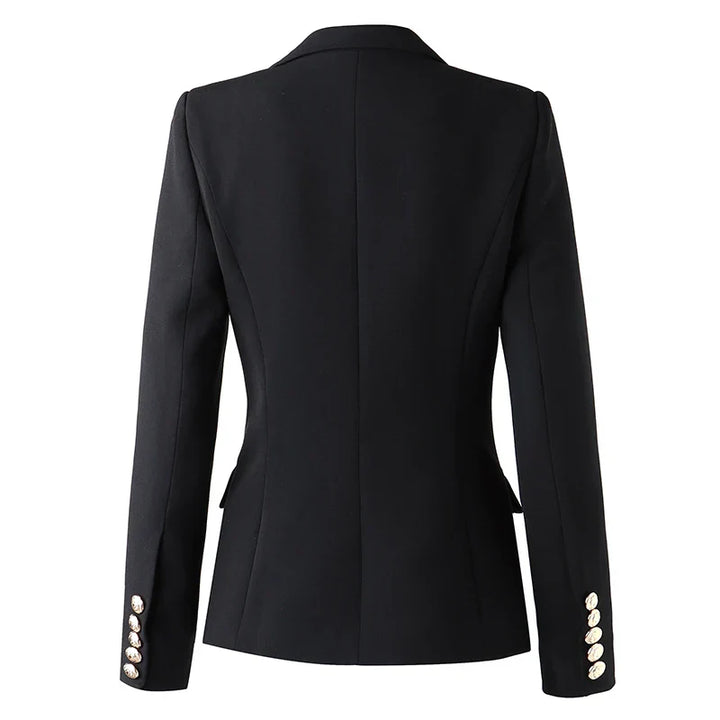 Ladies slim fit black blazer in European style