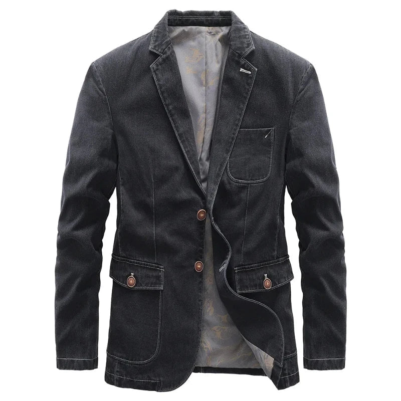 Men's - Denim Jacket - Classic Fit - Stylish & Durable Outerwear