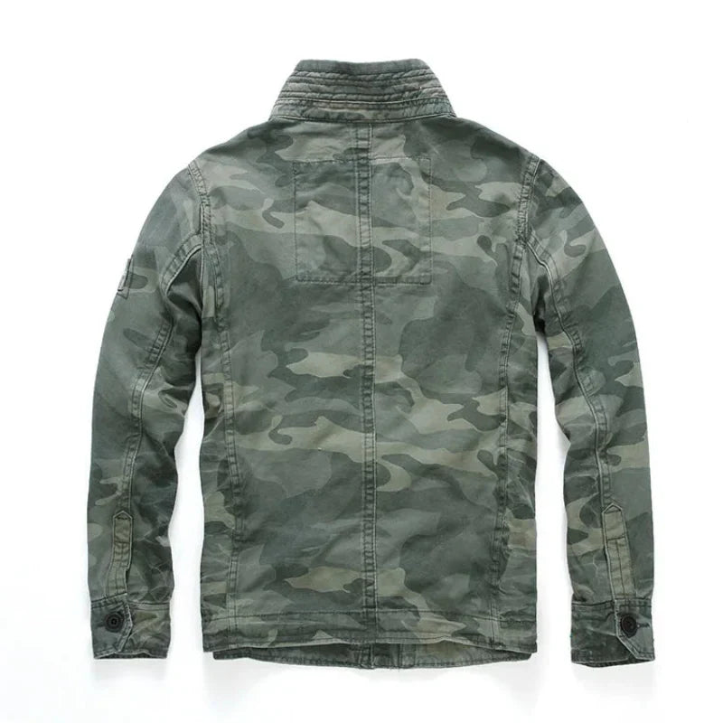 Men's - Cargo Jacket - Denim - Stylish and Durable Casual Outerwear