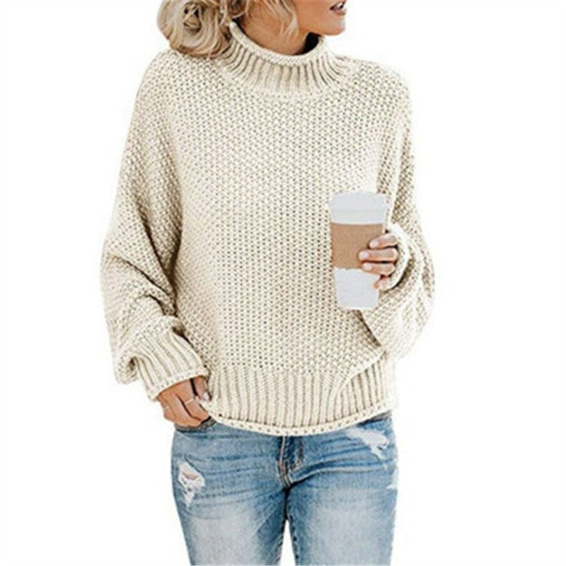 June™ knitted turtleneck jumper
