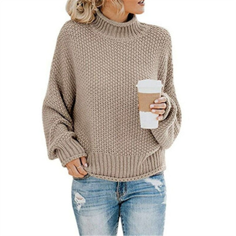 June™ knitted turtleneck jumper