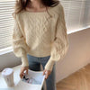 Jumper with square collar