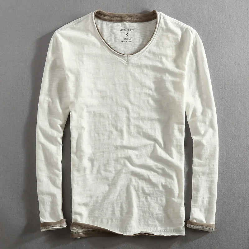 Men's - Long Sleeve Shirt - Cotton - Comfortable & Stylish