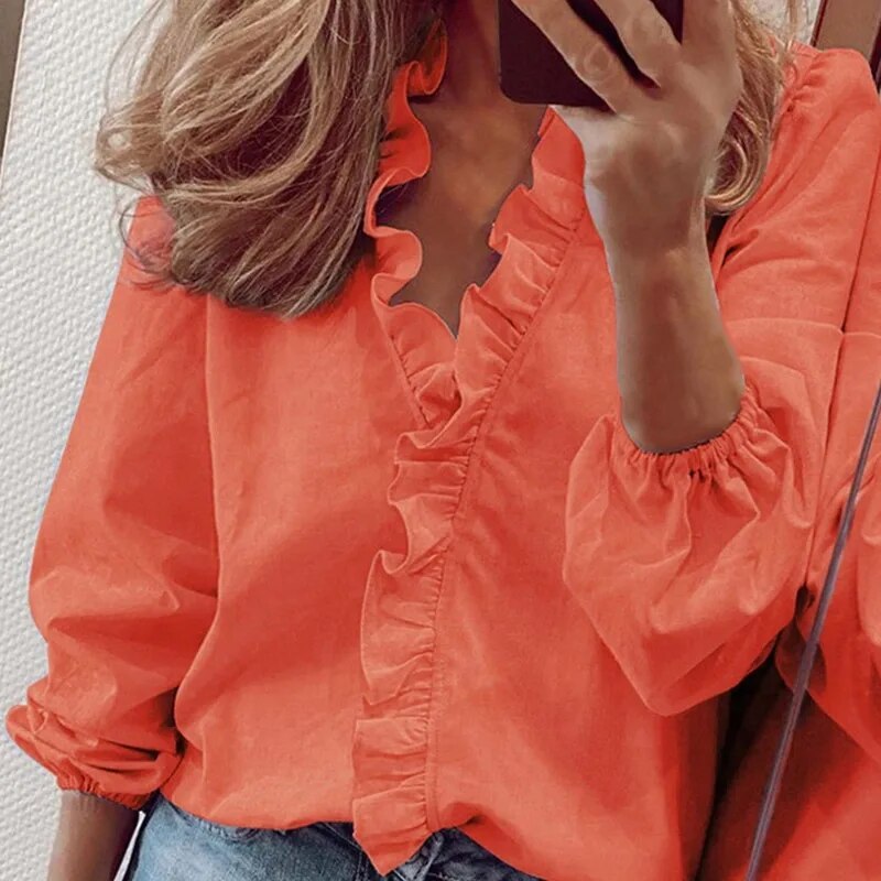 Stylish ruffled blouse for elegant looks