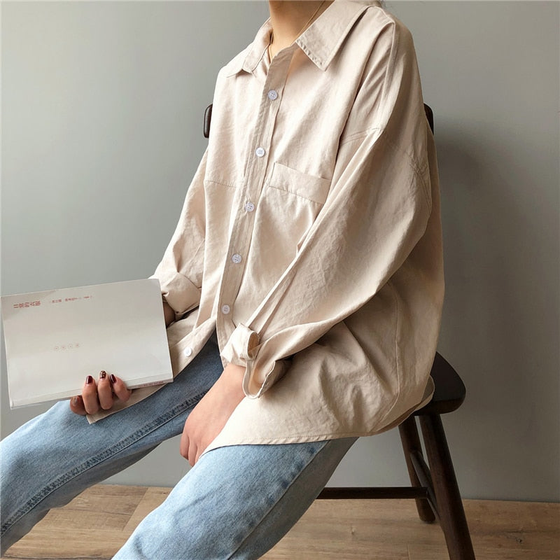 Comfortable, robust oversize blouse