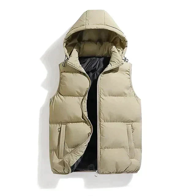 Men - Waistcoat - Detachable Hood - Stylish Casual Outerwear