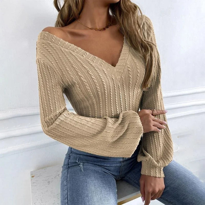 Twist Knitted Long Sweater