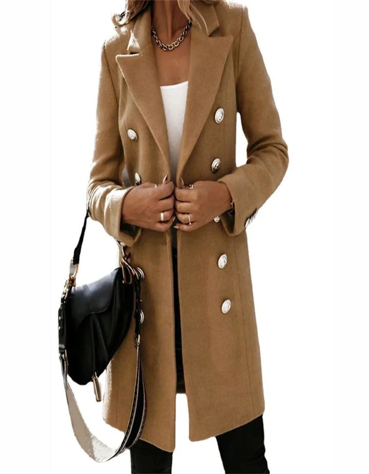 Half-length elegant and warm coat for women