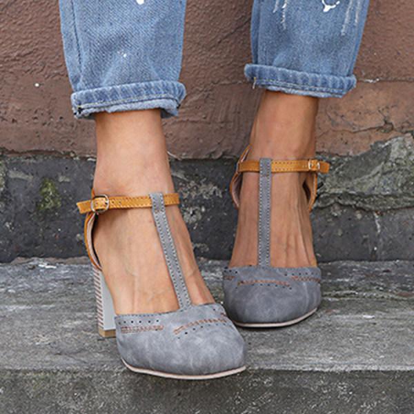 Women's - Stylish Block Heel Sandals - Comfortable & Trendy Footwear