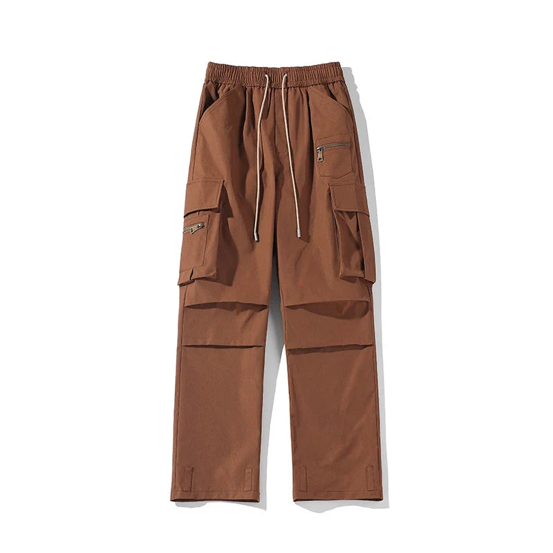 Tactical cargo trousers with multi-pocket design