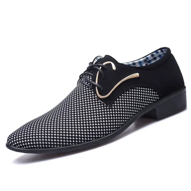 Modern derby shoes with mesh design