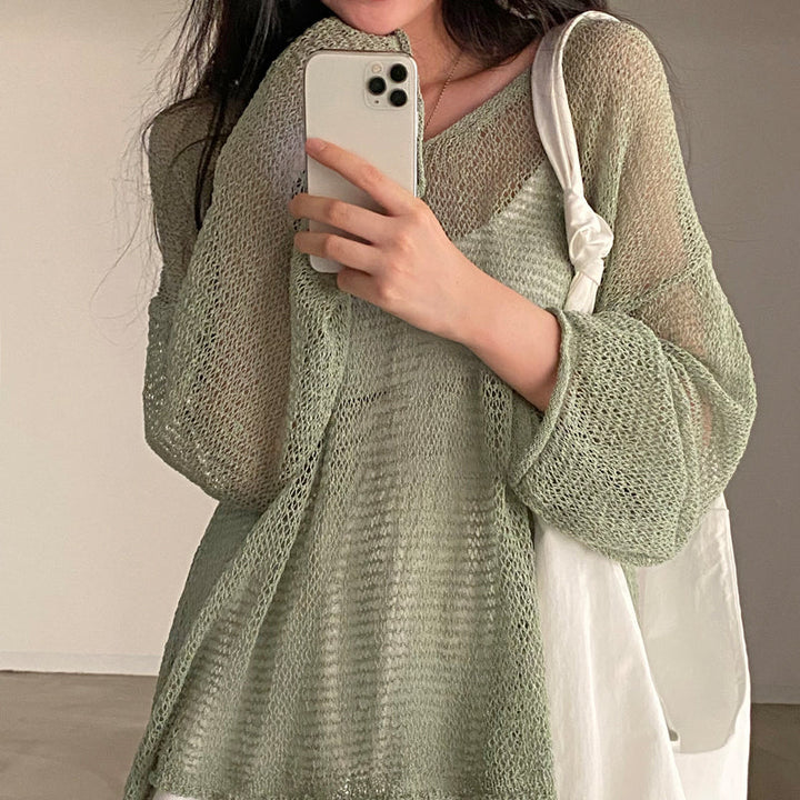 Ladies Fashionable streetwear knitted jumper