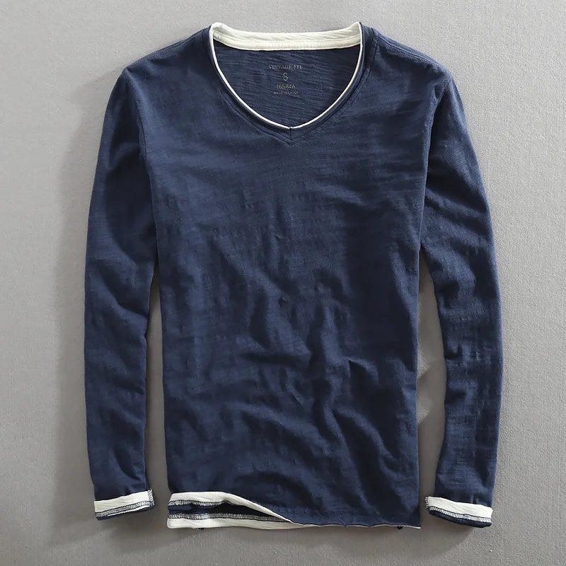 Men's - Long Sleeve Shirt - Cotton - Comfortable & Stylish