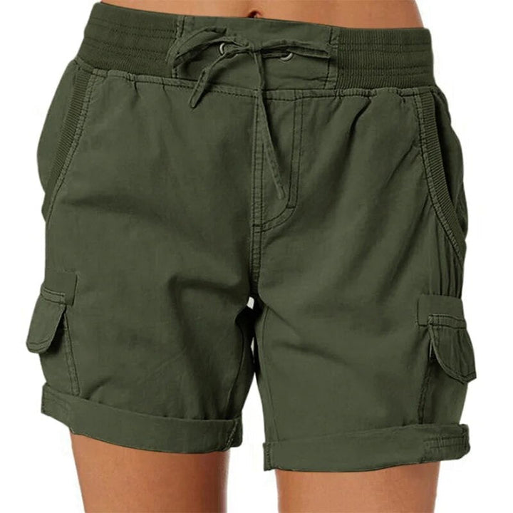 Casual women's shorts with high waist