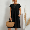 Knee Length Summer Dress with Pockets