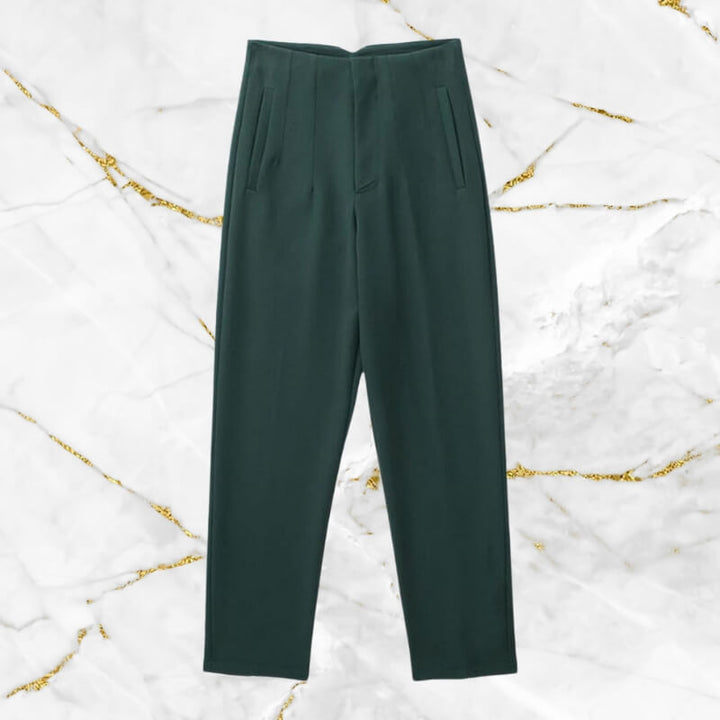 High-waisted trousers