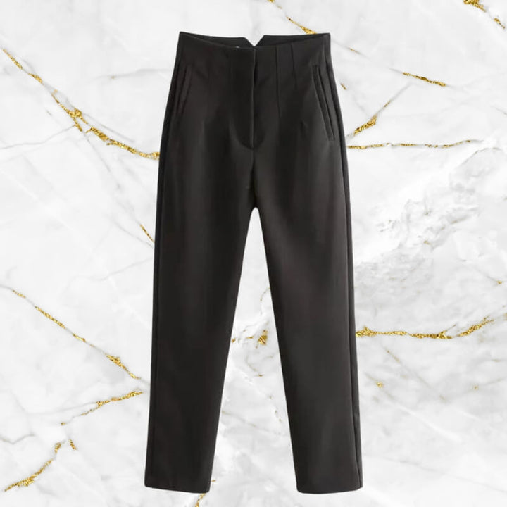 High-waisted trousers