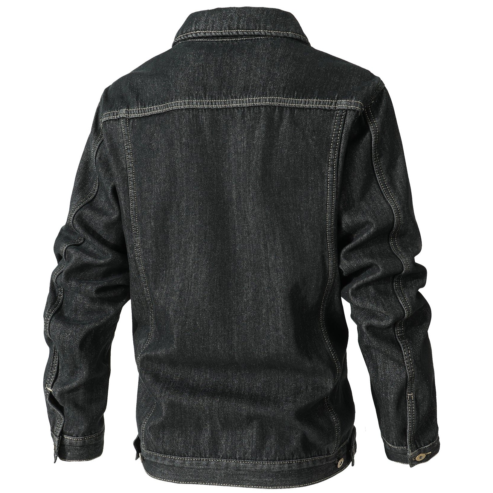 Men's - Denim Jacket - Fleece Lined - Warm & Stylish Outerwear for Cold Weather