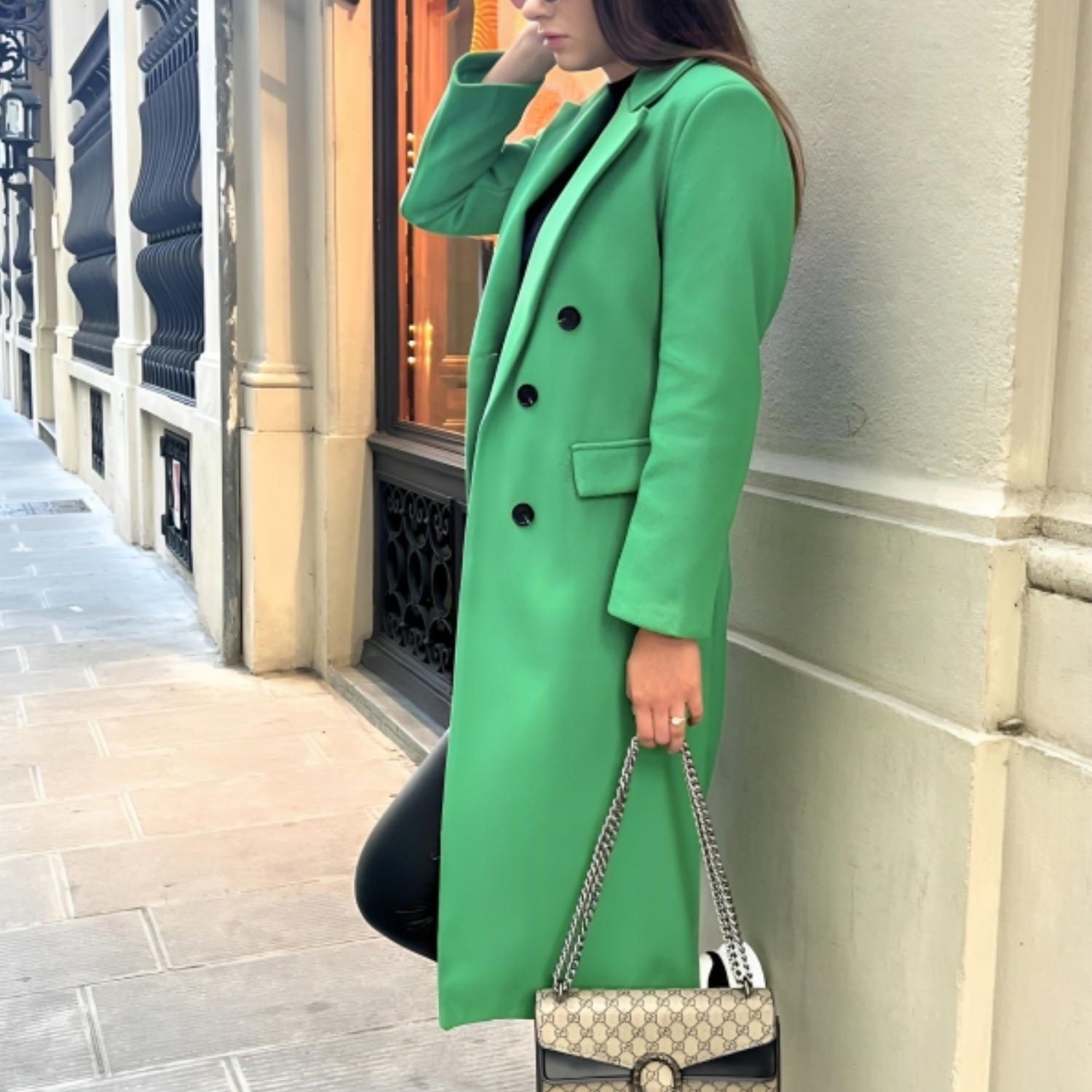 Women's - Winter Coat - Elegant Wool Blend - Stylish Warm Outerwear