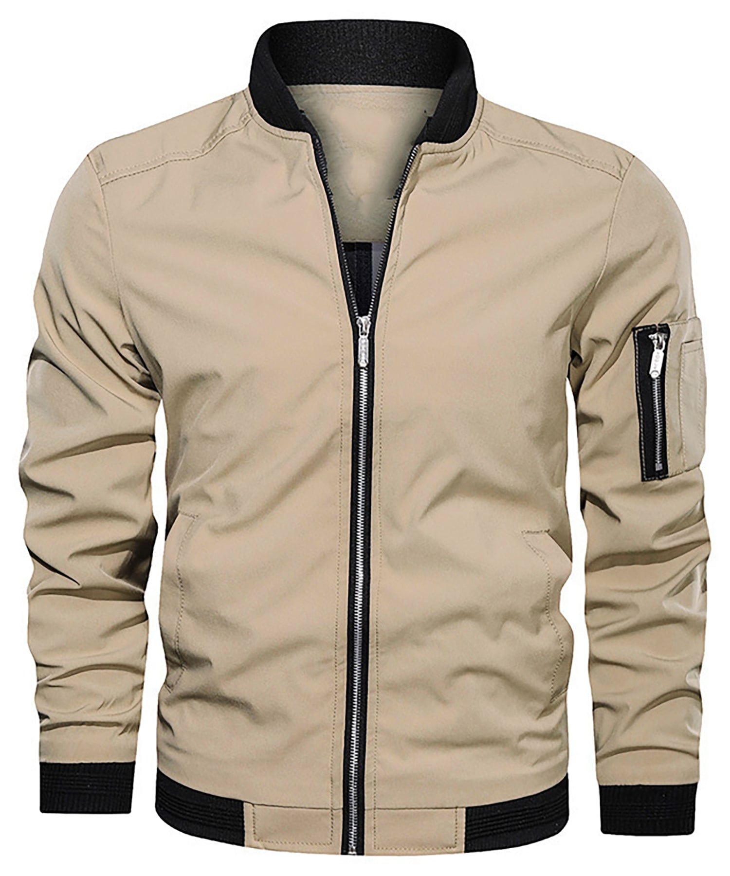 Men's - Stylish Bomber Jacket - Classic Unique Designs - Trendy Outerwear