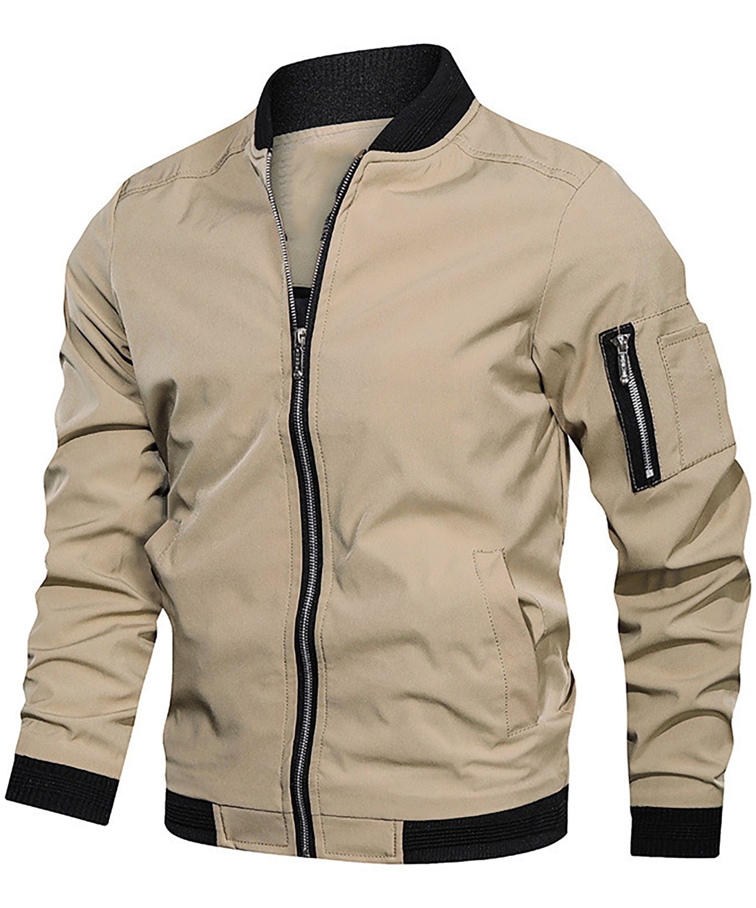 Men's - Stylish Bomber Jacket - Classic Unique Designs - Trendy Outerwear