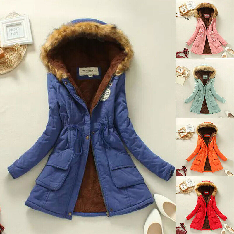 Slim-fit parka with hood, comfortable and fashionable