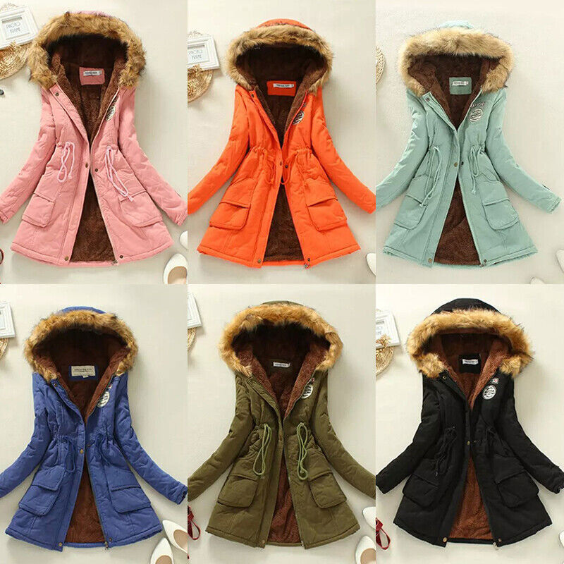 Slim-fit parka with hood, comfortable and fashionable