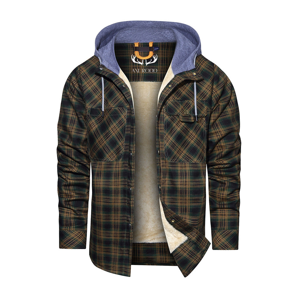 Men's - Lumberjack Hoodie - Cosy Flannel Material - Stylish Casual Wear for All Seasons
