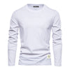 Long-sleeved T-shirt with O-neck