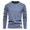 Long-sleeved T-shirt with O-neck