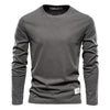 Long-sleeved T-shirt with O-neck