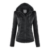 Leather summer jacket for women