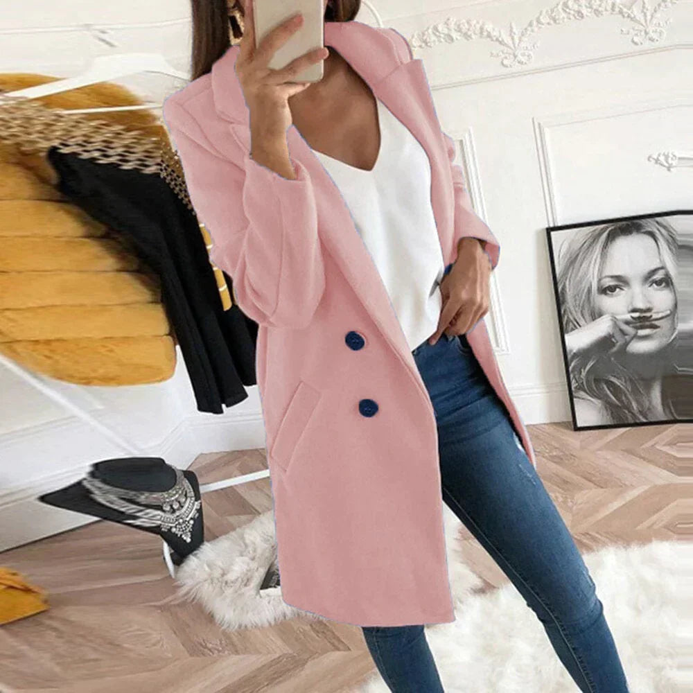 Casual half-length coat for women