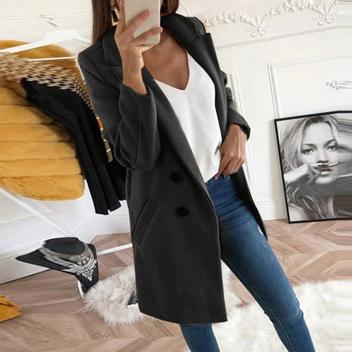 Casual half-length coat for women