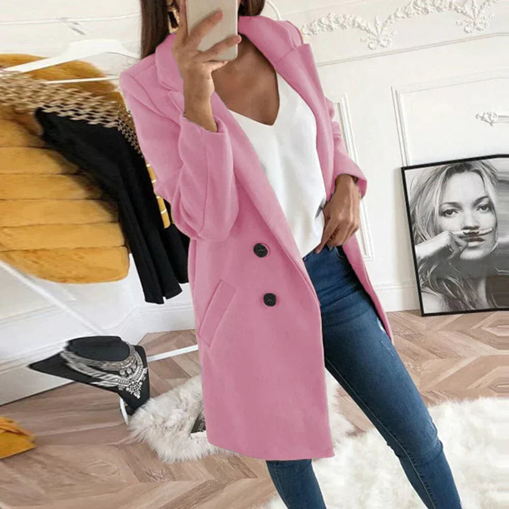 Casual half-length coat for women