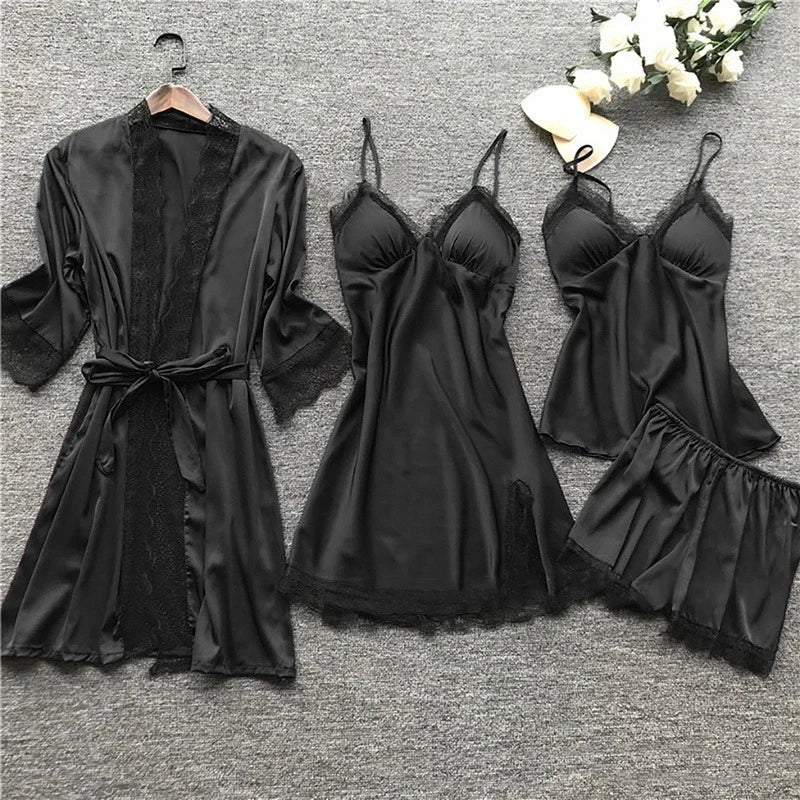 Silky satin pyjama set