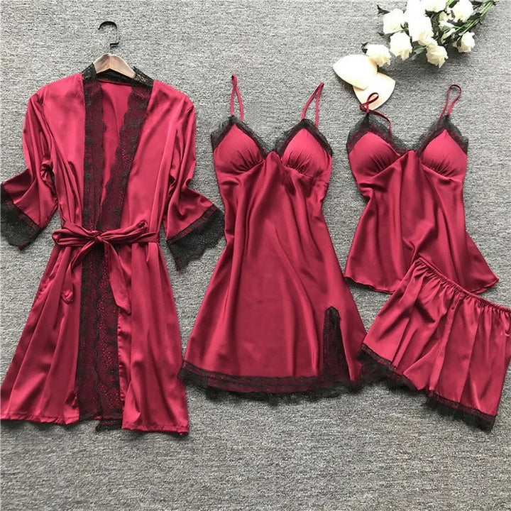 Silky satin pyjama set