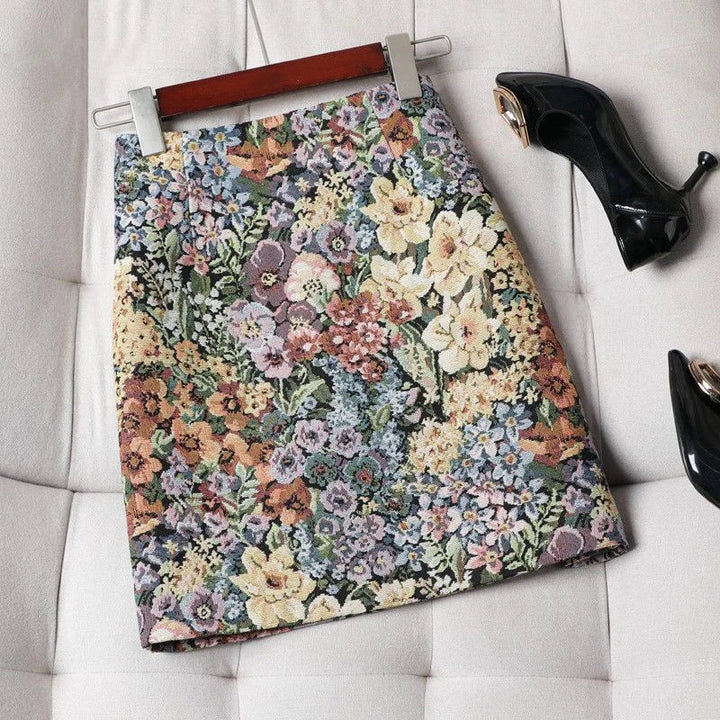 Floral retro skirt