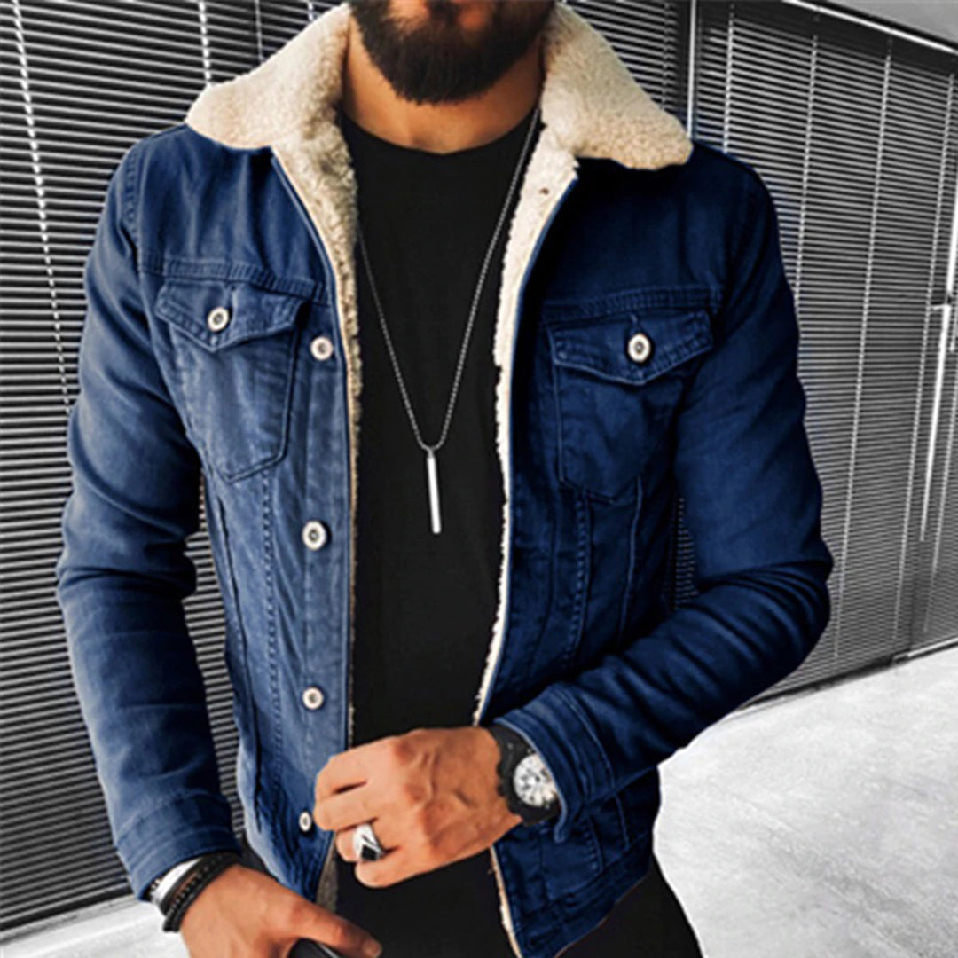 Men's - Denim Jacket - Warm Lined & Durable - Classic Design - Versatile Style for Every Occasion