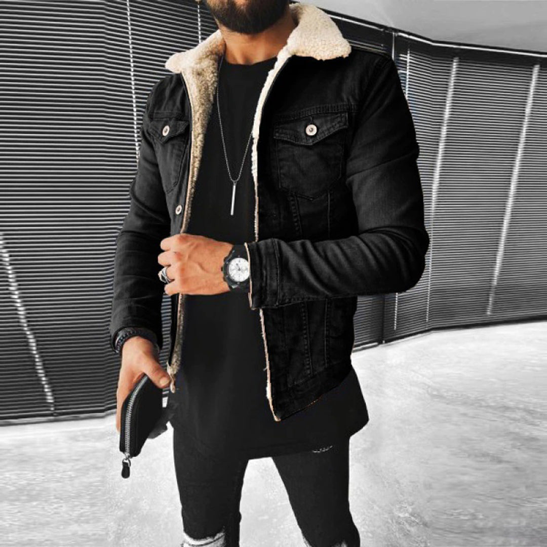 Men's - Denim Jacket - Warm Lined & Durable - Classic Design - Versatile Style for Every Occasion