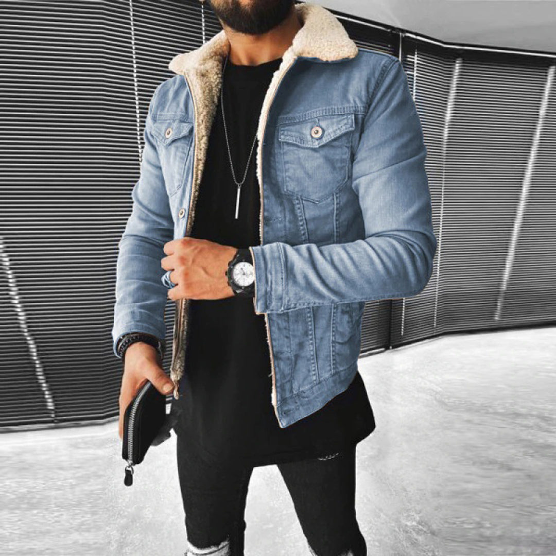 Men's - Denim Jacket - Warm Lined & Durable - Classic Design - Versatile Style for Every Occasion