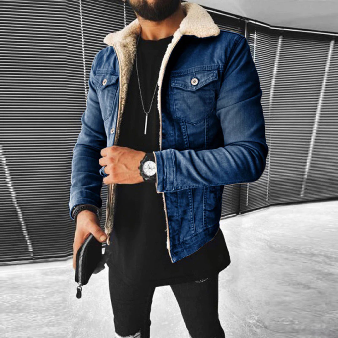 Men's - Denim Jacket - Warm Lined & Durable - Classic Design - Versatile Style for Every Occasion