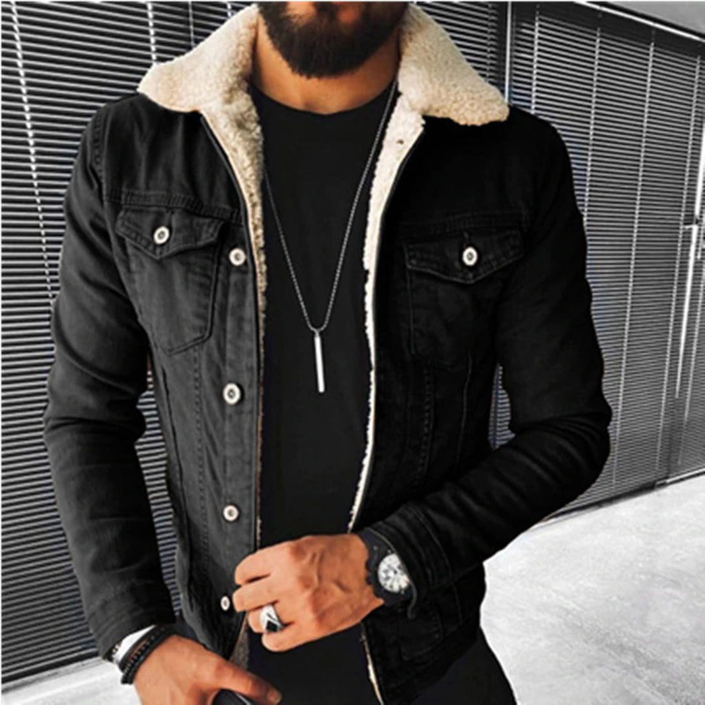 Men's - Denim Jacket - Warm Lined & Durable - Classic Design - Versatile Style for Every Occasion