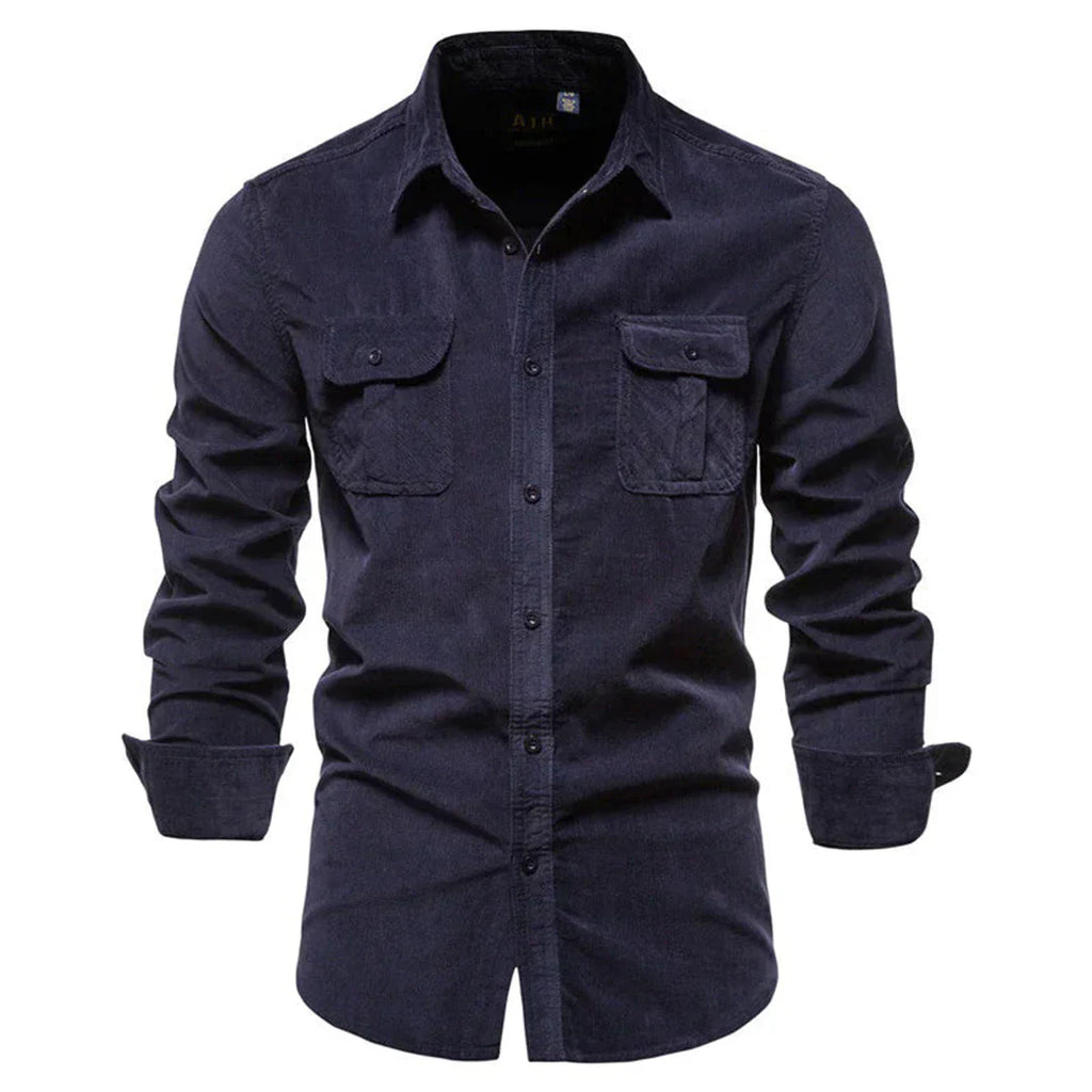Men's - Classic Corduroy Shirt - Stylish & Comfortable - Timeless Wardrobe Essential